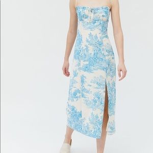 Urban Outfitters April Tie-Back Midi Slip Dress